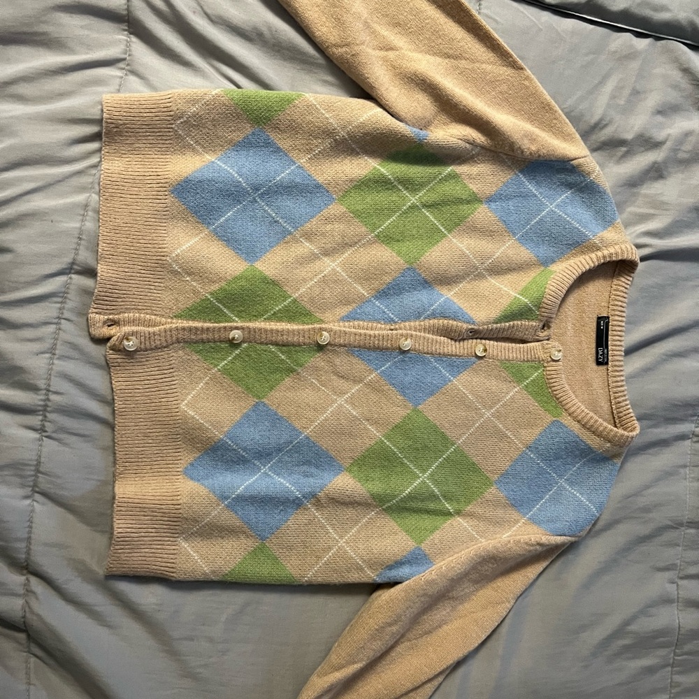 Plaid cardigan
